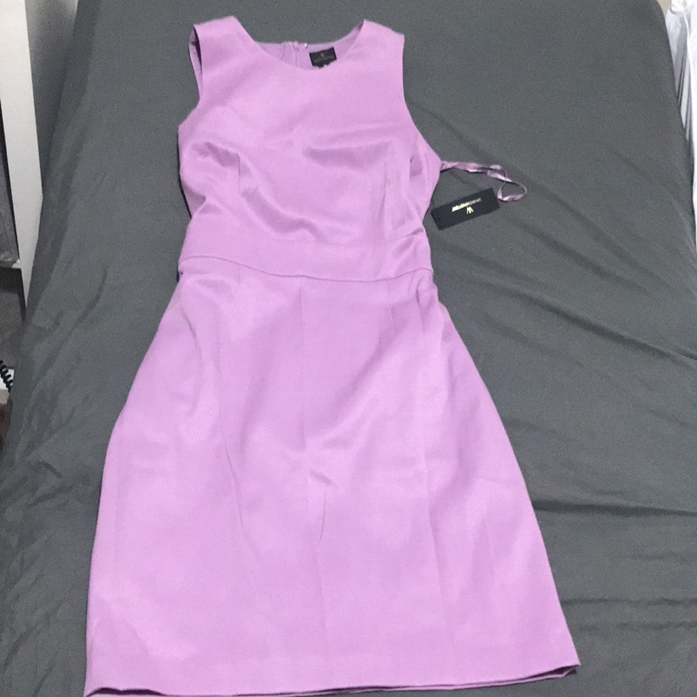 Women’s lavender sleeveless sheath dress. Size 14